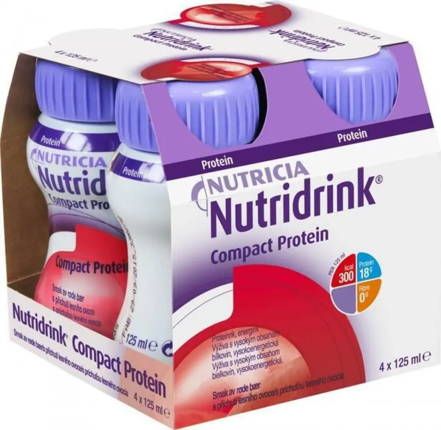 5524_NUTRIDRINK COMPACT PROTEIN S PRICHUTI CHLADIVEHO CERVENEHO OVOCE POR.SOL. 4 X 125 ML